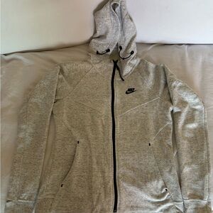 Women’s Nike Light Gray Zip-Up Hoodie Sweater Jacket